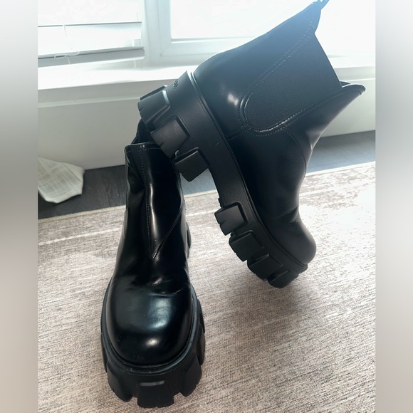 Prada Monolith Chelsea Boots - Picture 7 of 10